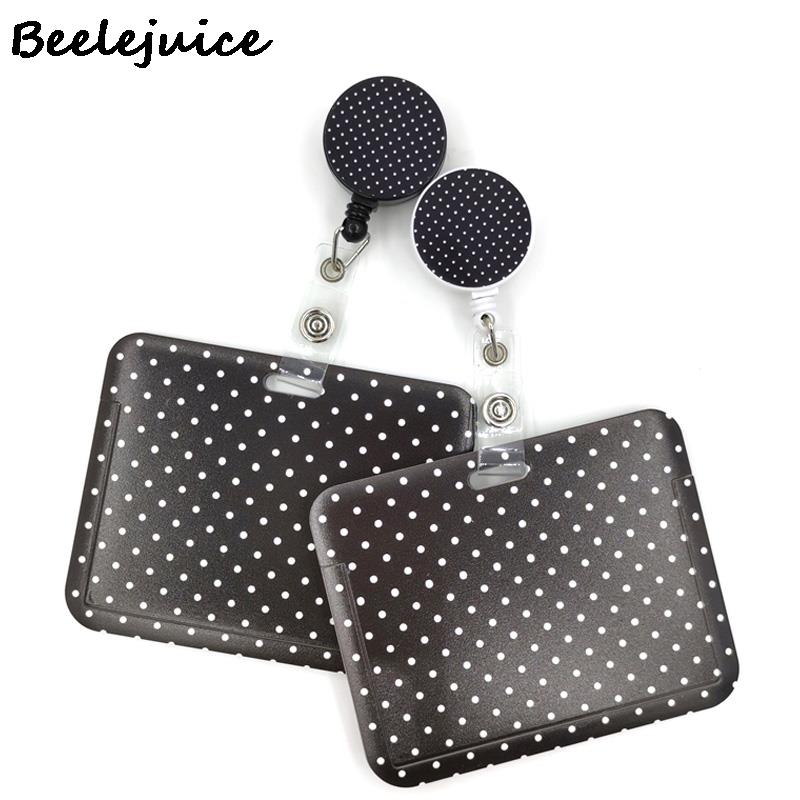 Reel Cover - Black spot Wave Point Cute Card