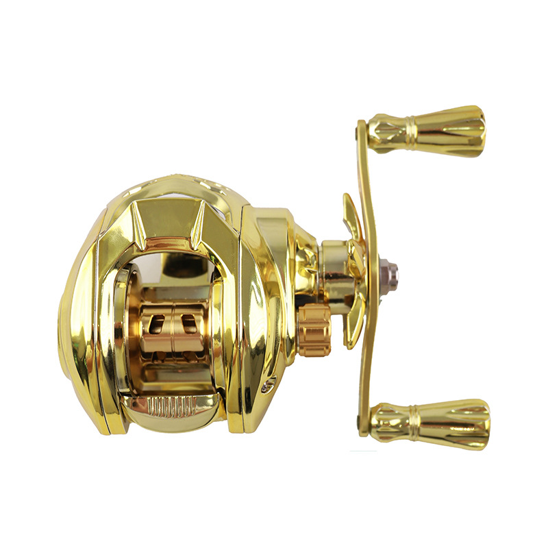 Ice Fishing Reel - Gold Full Metal Baitcasting Reel Anti
