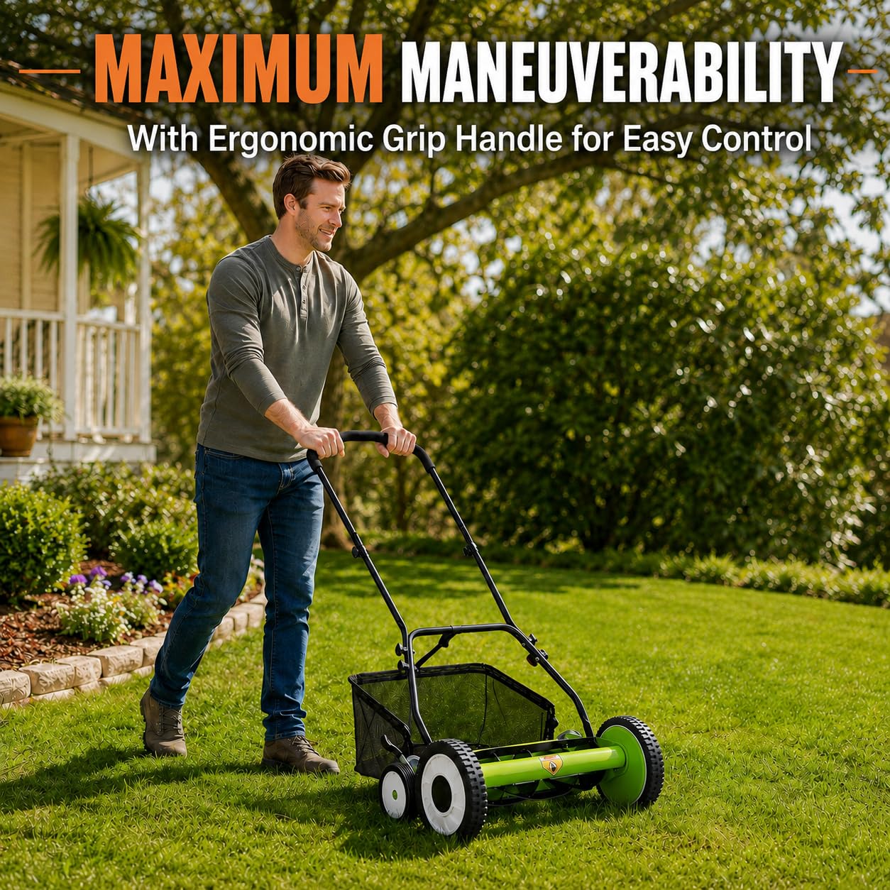 18 Inch Push Reel Lawn Mower,  - Conventional Reel 评论和价格
